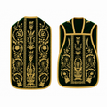Chasuble romaine brodée verte