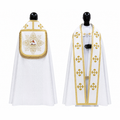 Chasuble romaine blanche