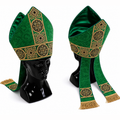Mitre liturgique verte