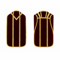 Chasuble romaine bordeaux