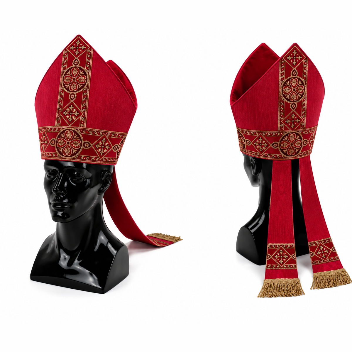 Mître liturgique Rouge