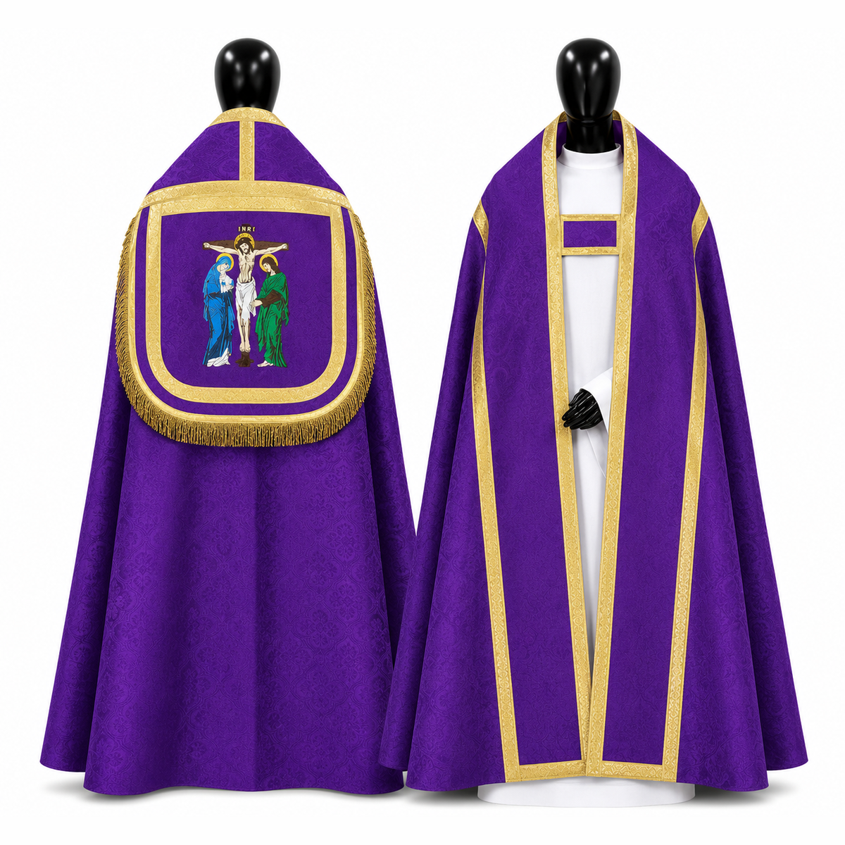 Chasuble romaine violette