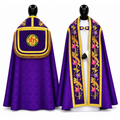 Chape liturgique romaine violette