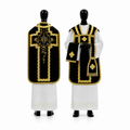 Chasuble romaine noire
