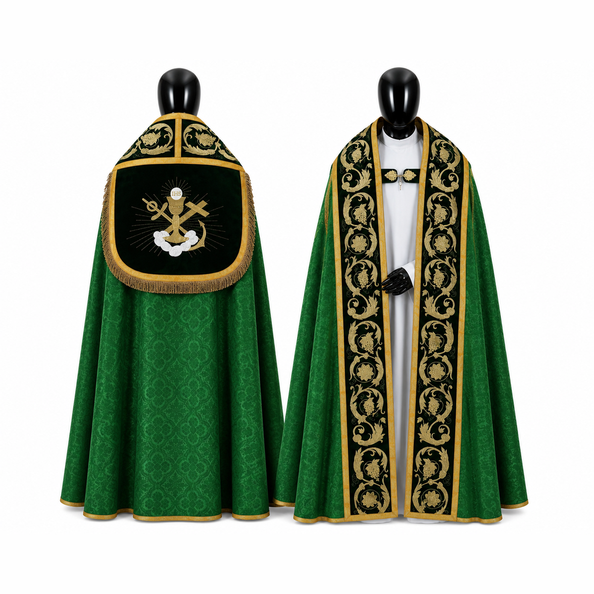 Chasuble Romaine Verte
