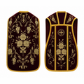 Chasuble romaine bordeaux