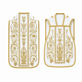 Chasuble romaine brodée blanche