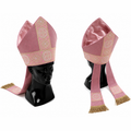 Mître liturgique rose