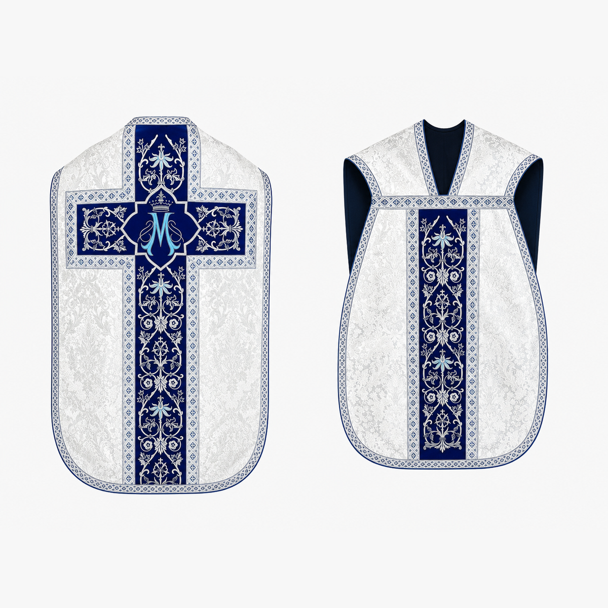 Chasuble romaine mariale