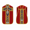 Chasuble romaine avec la Sainte Trinité Rouge