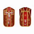 Chasuble romaine ''Crucifixion'' Rouge