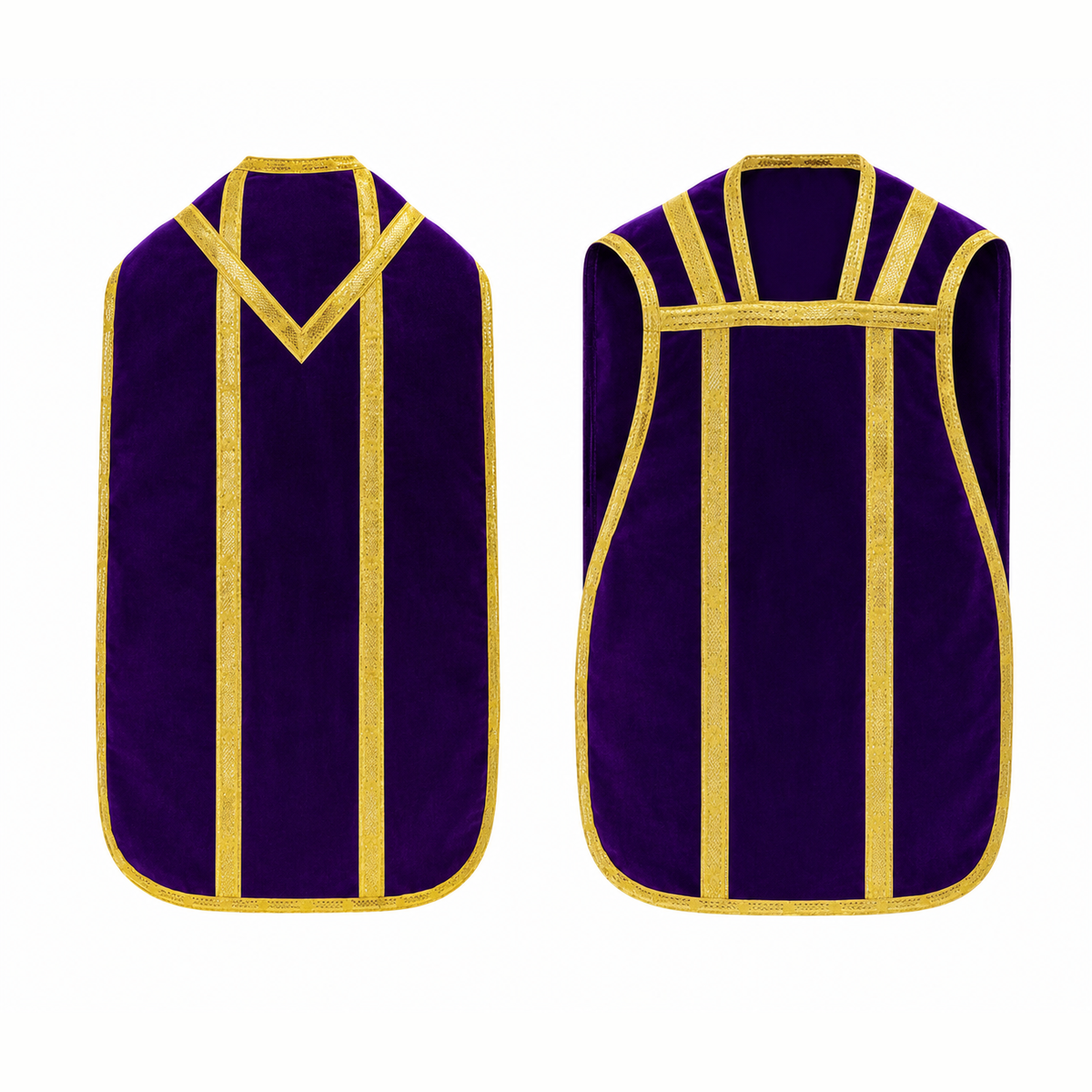 Chasuble romaine violette