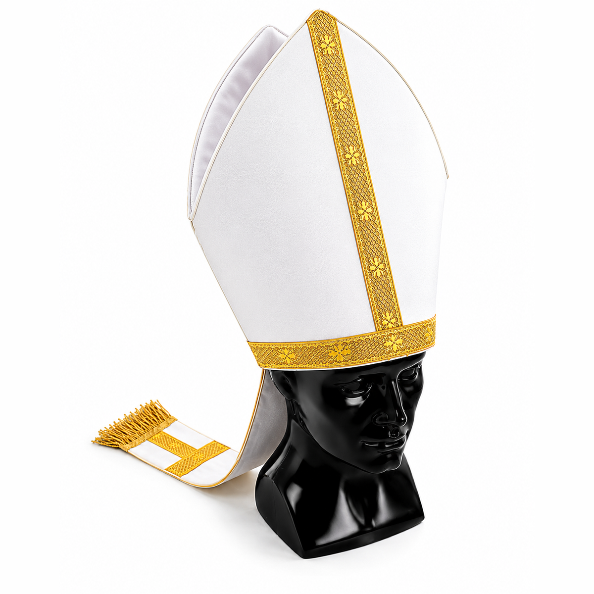 Mitre liturgique blanche