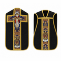 Chasuble romaine avec la Sainte Trinité Noir