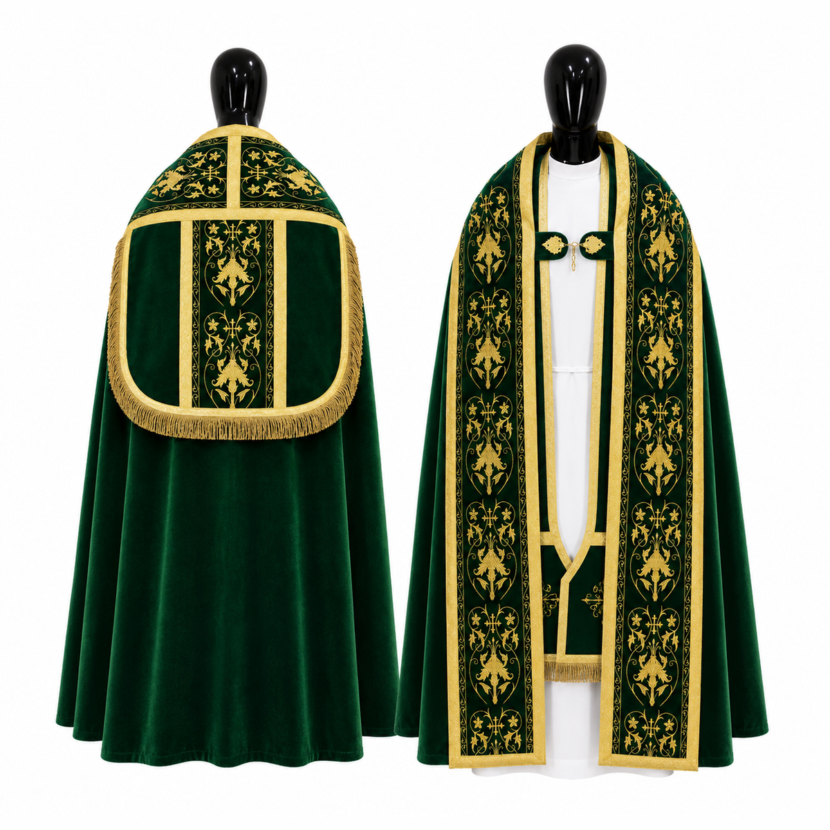 Chasuble romaine verte