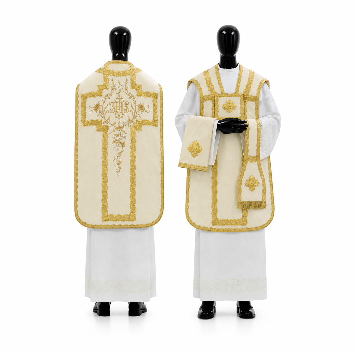 Chasuble romaine crème
