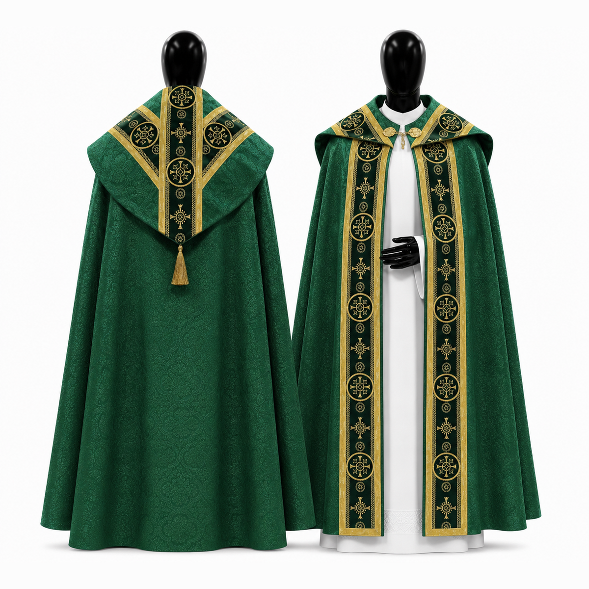 Chape Semi-Gothique Verte