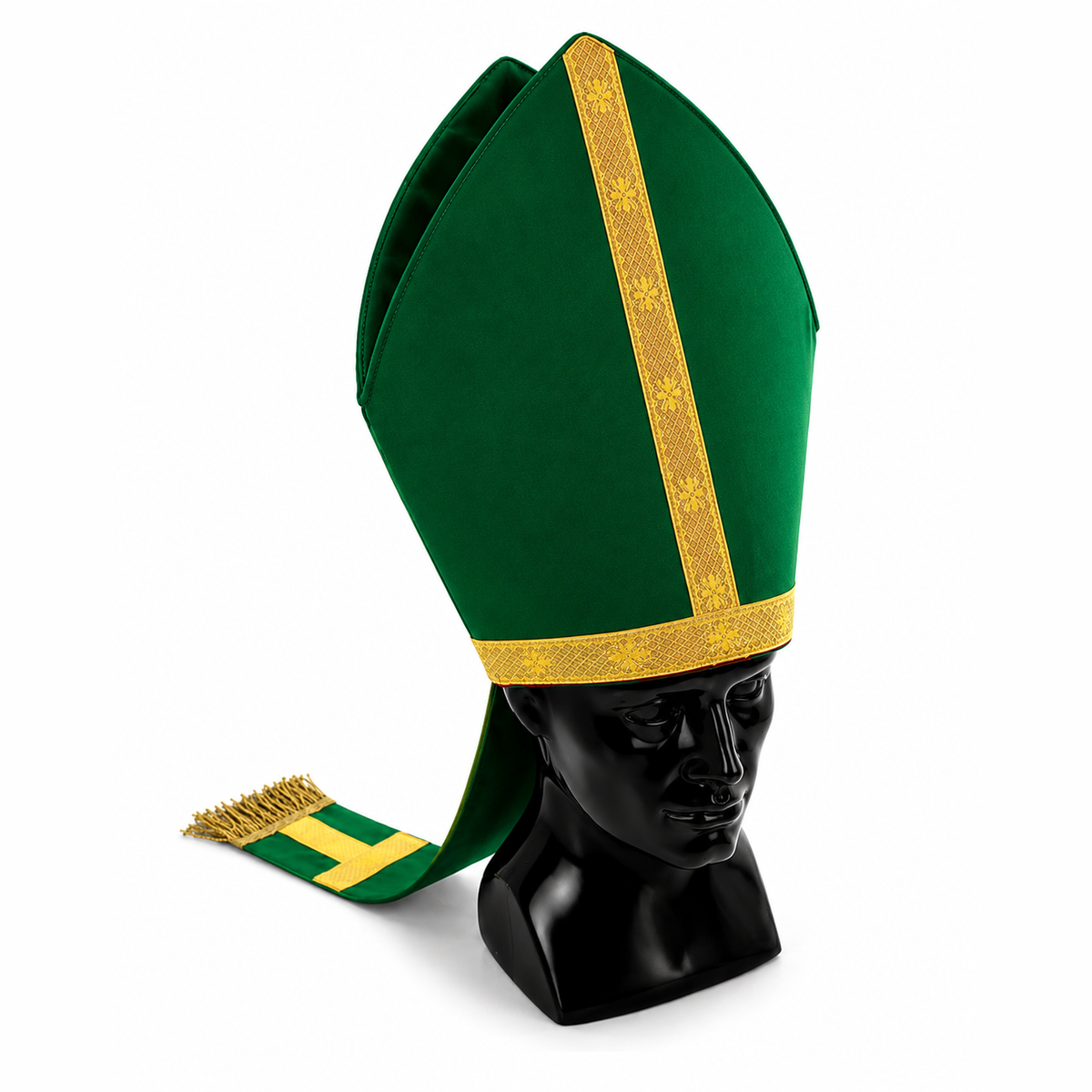 Mitre liturgique verte