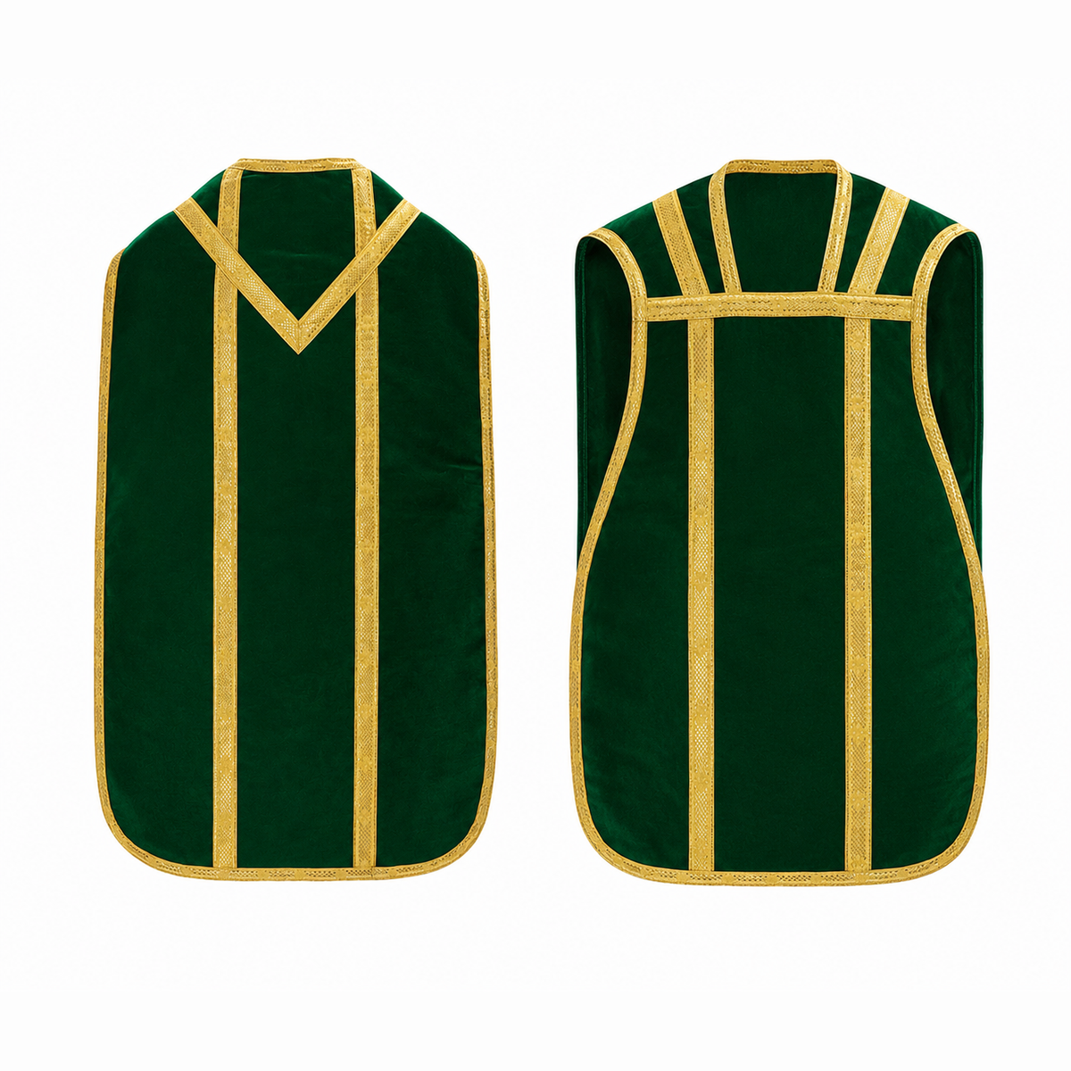 Chasuble romaine verte
