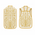 Chasuble romaine brodée Crème