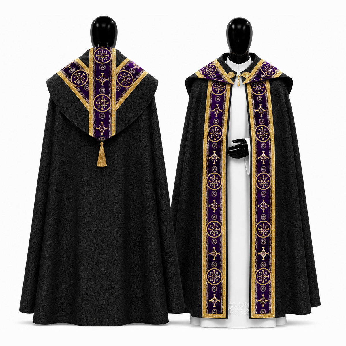 Chape Semi-gothique Noire