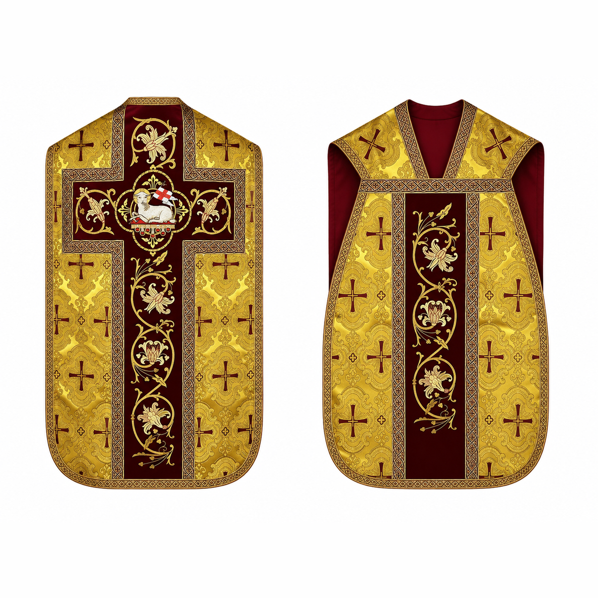 Chasuble romaine Dorée