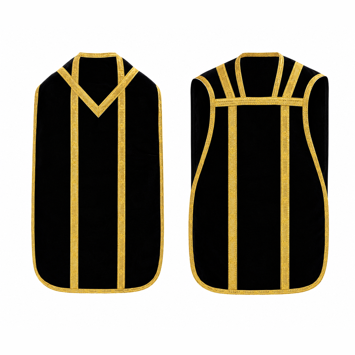 Chasuble romaine noire