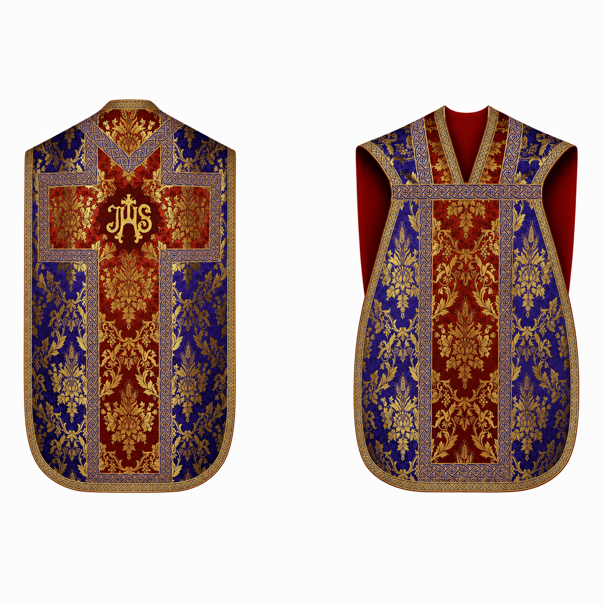 Chasuble romaine violette