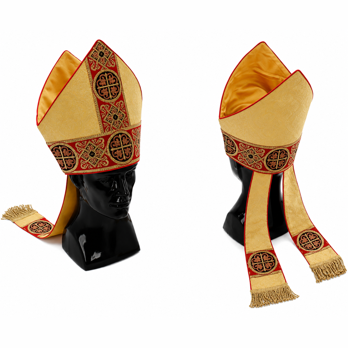 Mitre liturgique dorée