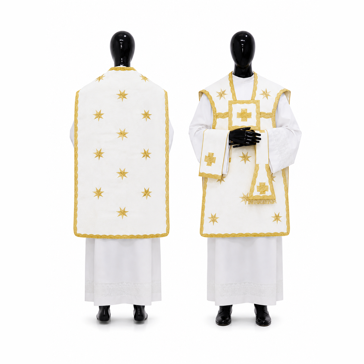 Chasuble romaine Blanche