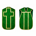 Chasuble romaine avec croix Verte
