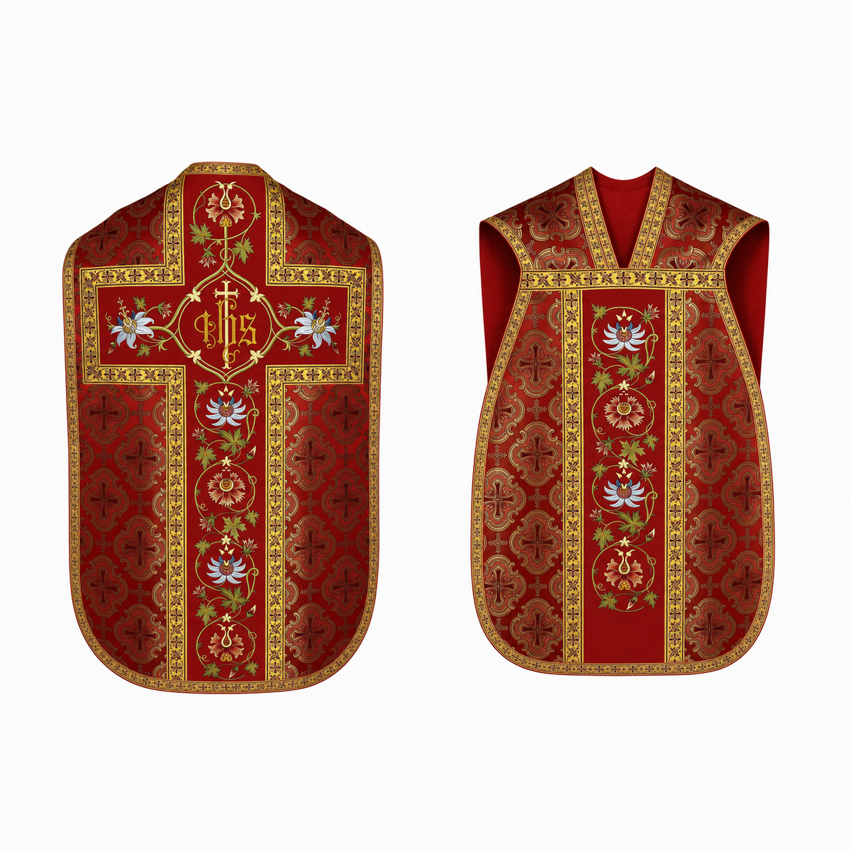 Chasuble romaine Rouge