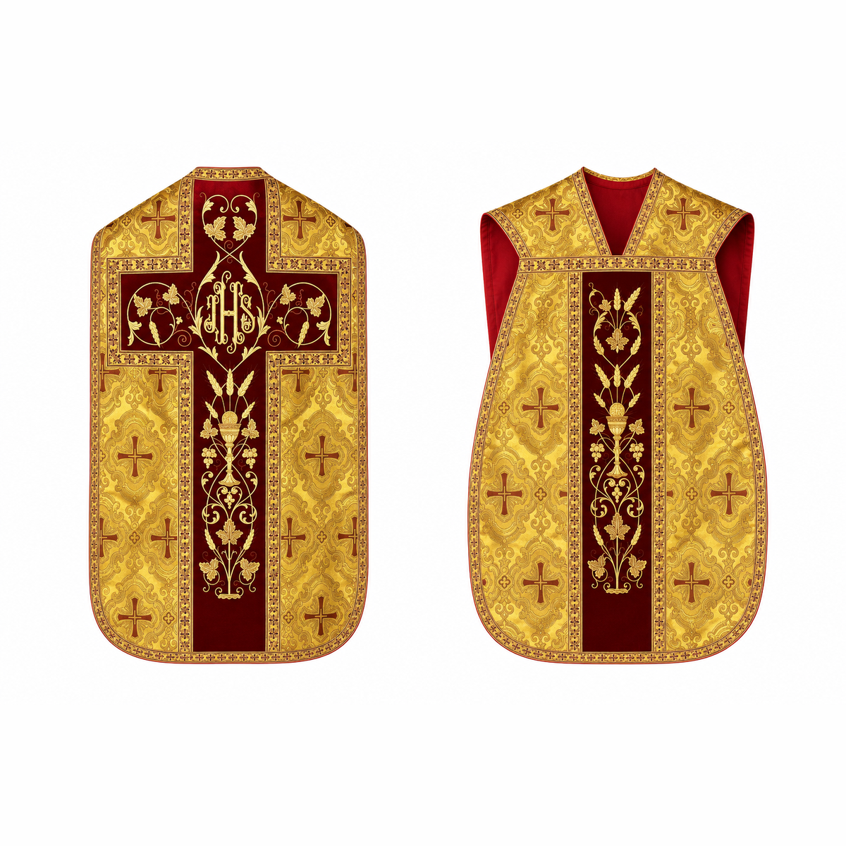 Chasuble romaine Dorée