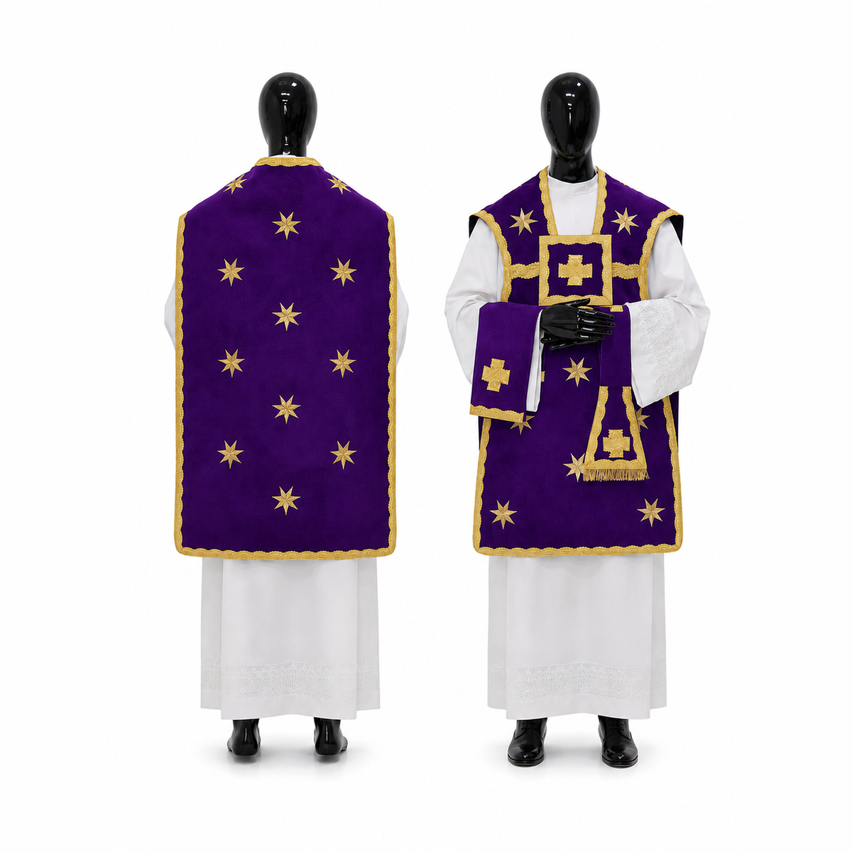 Chasuble romaine violette