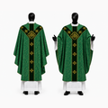 Chasuble semi-gothique verte