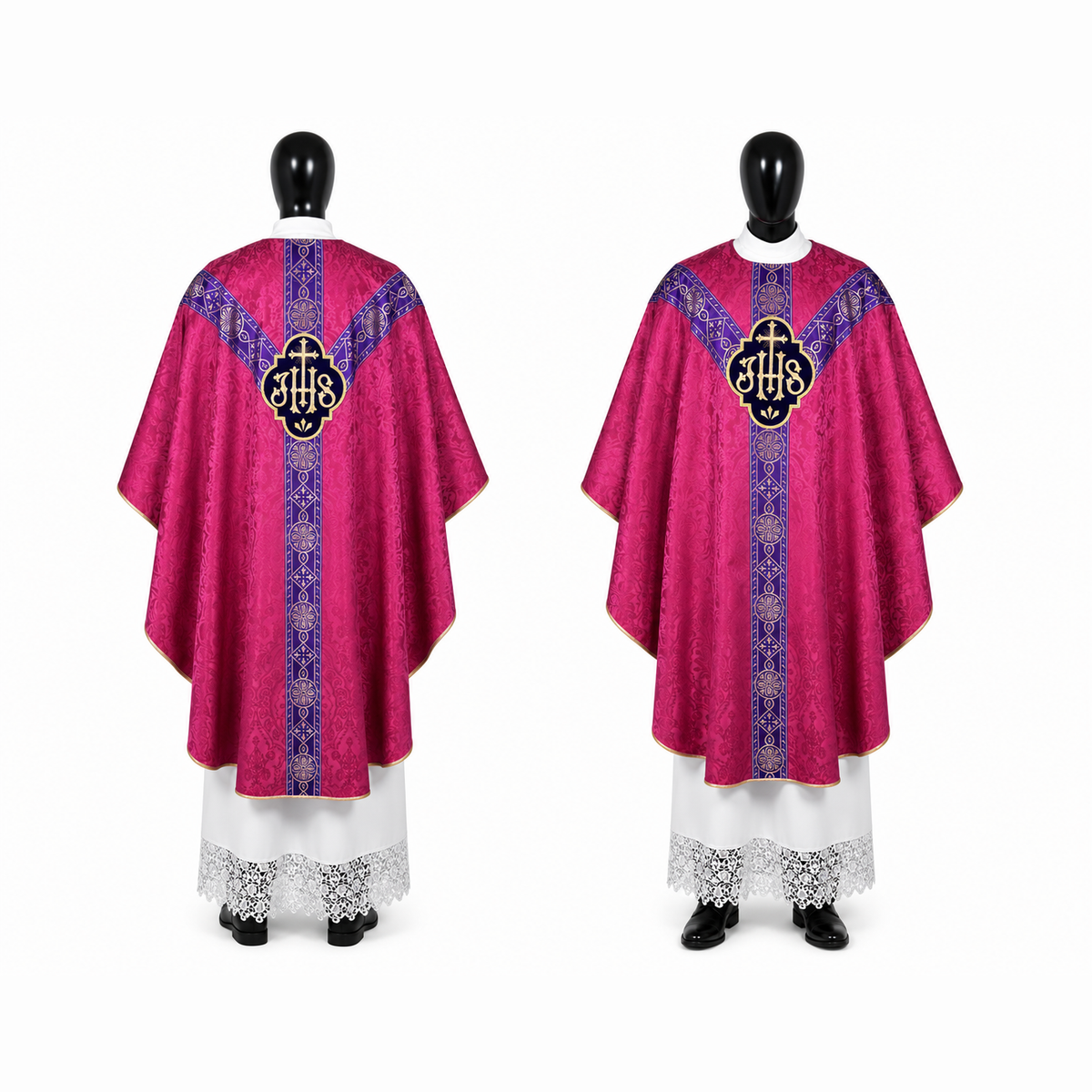 Chasuble semi-gothique Rose