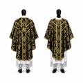 Chasuble semi-gothique noire