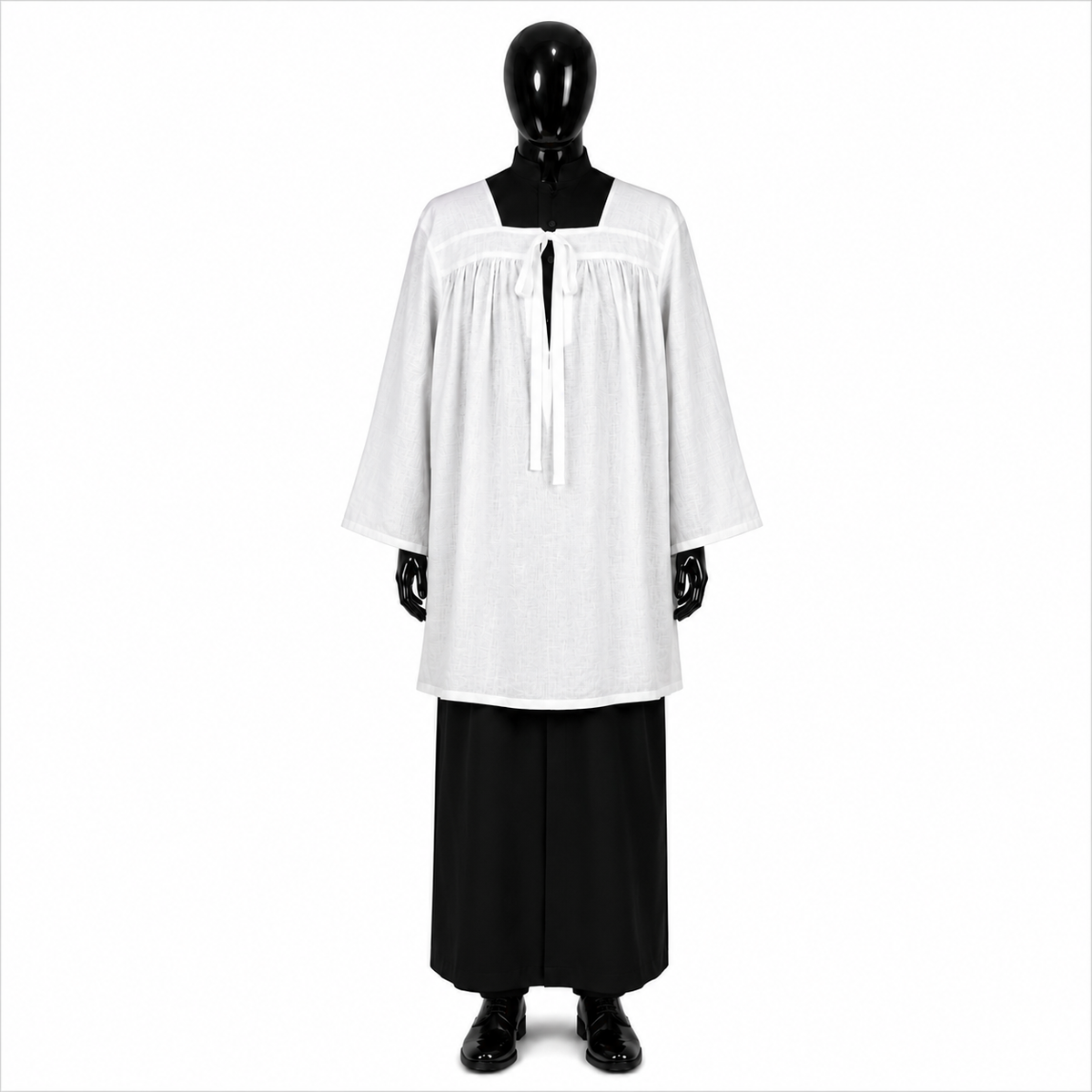 Surplis en lin avec lien KM01-016