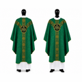 Chasuble semi-gothique verte