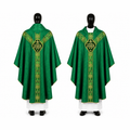 Chasuble semi-gothique verte