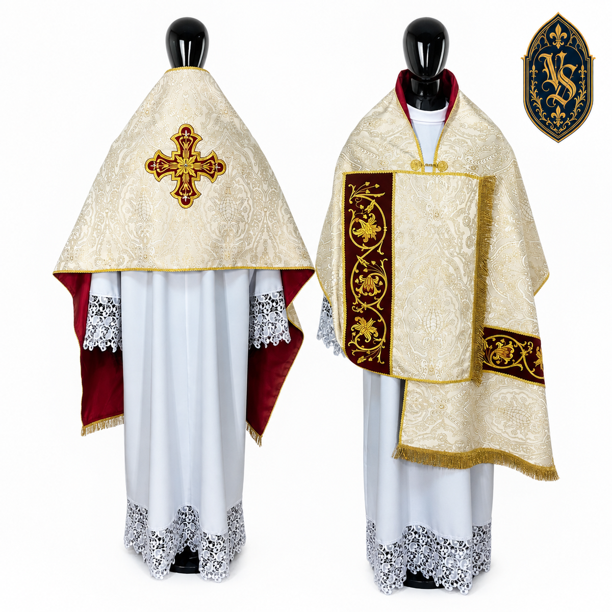 Voile liturgique brodé en brocart – WLKRB-001