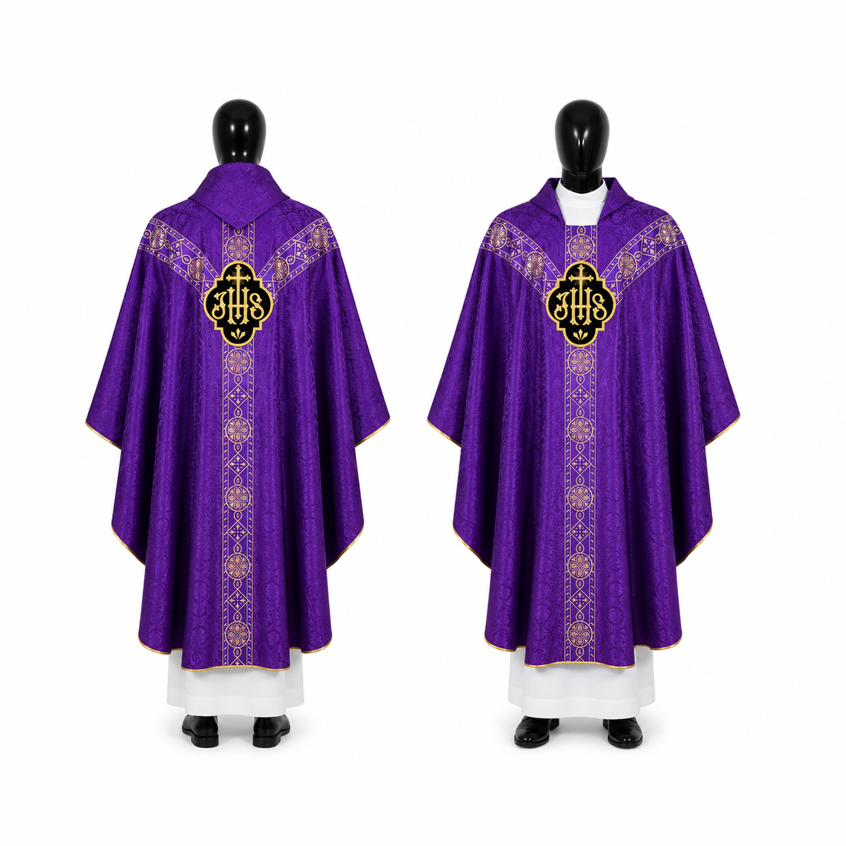Chasuble semi-gothique Violette
