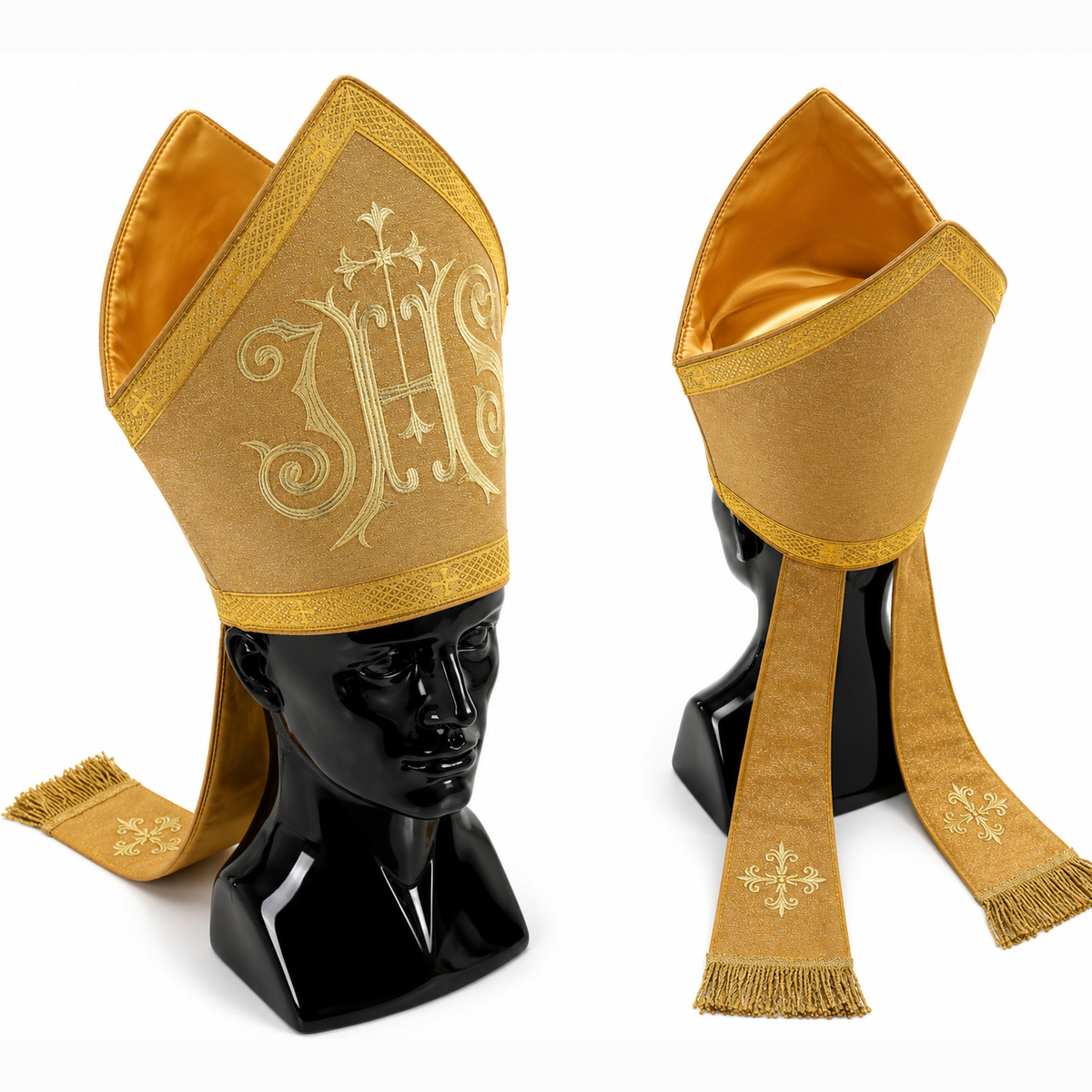 Mitre liturgique dorée