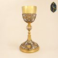 Calice de messe doré, richement décoré 27 cm – KSCM-017
