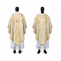 Chasuble semi-gothique blanche