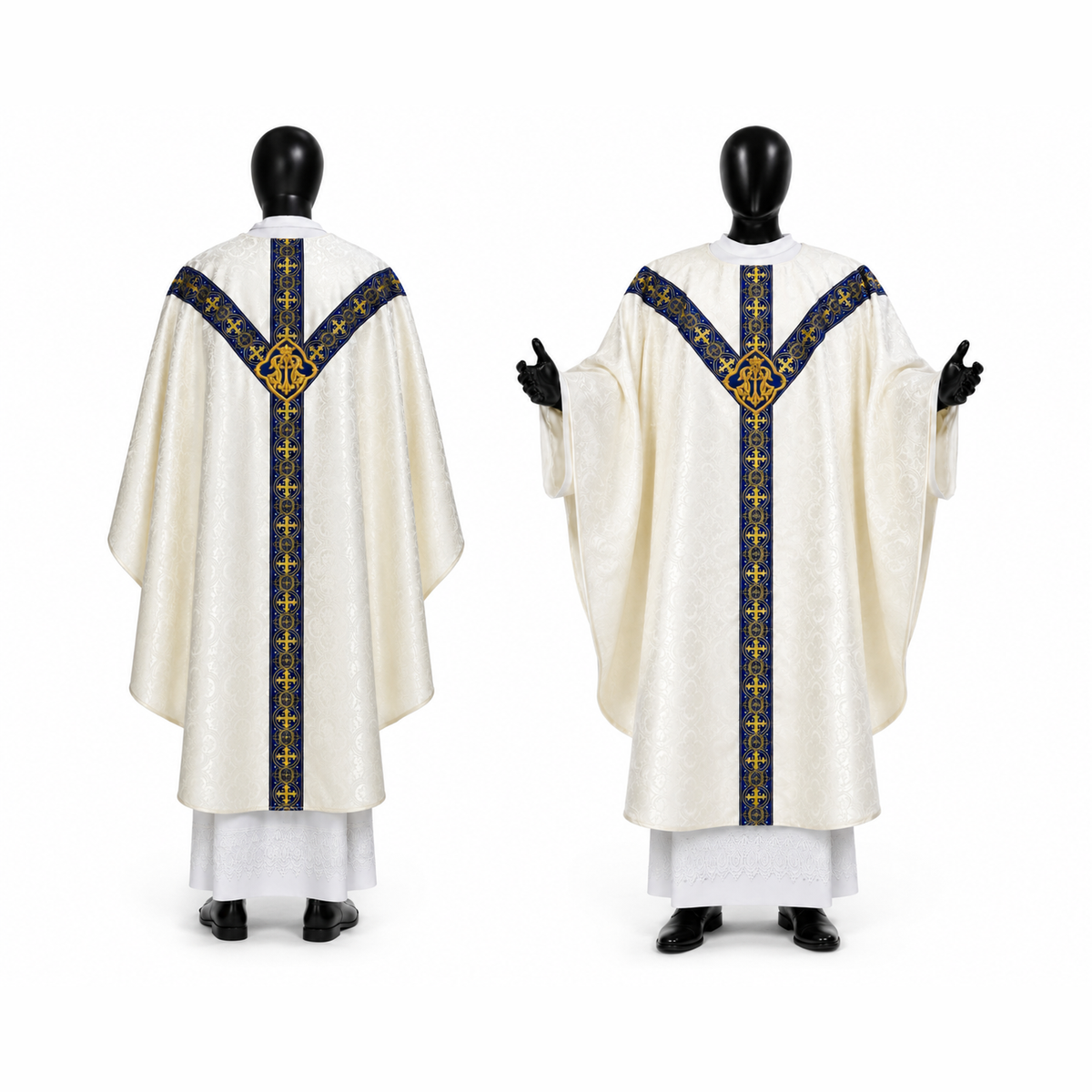 Chasuble semi-gothique mariale