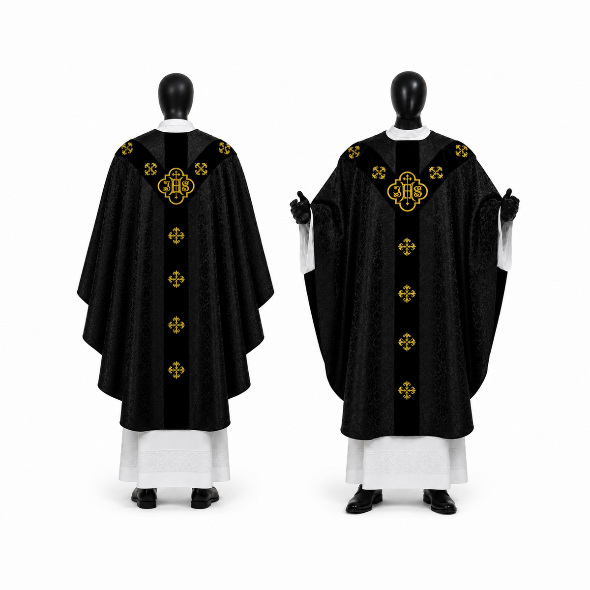 Chasuble semi-gothique Noire