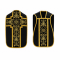 Chasuble romaine à croix Noir