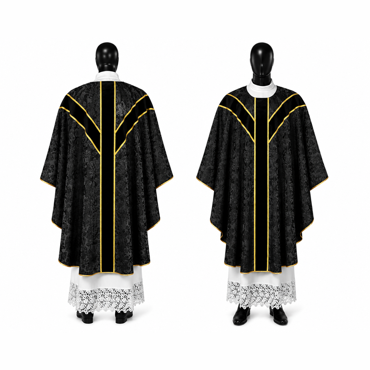 Chasuble semi-gothique Noire