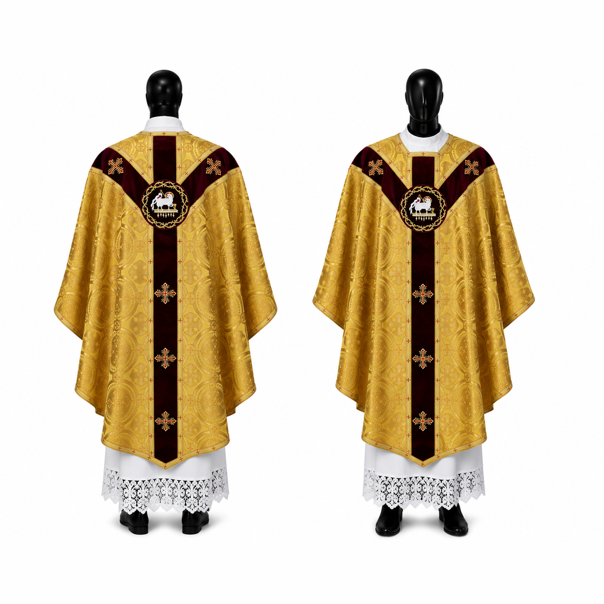 Chasuble semi-gothique Doré